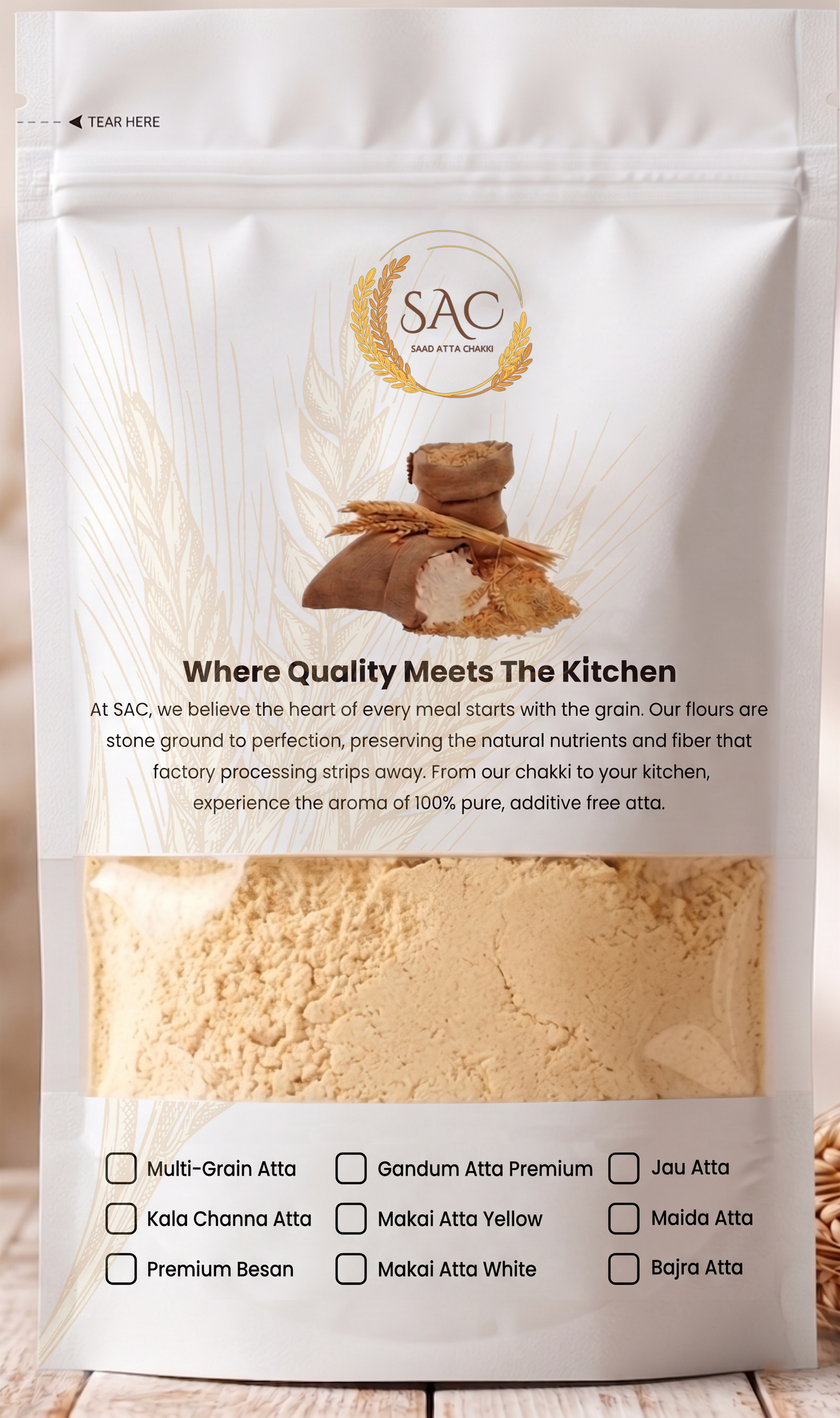 Gram flour / Chickpea flour / بیسن  / Premium Besan Atta