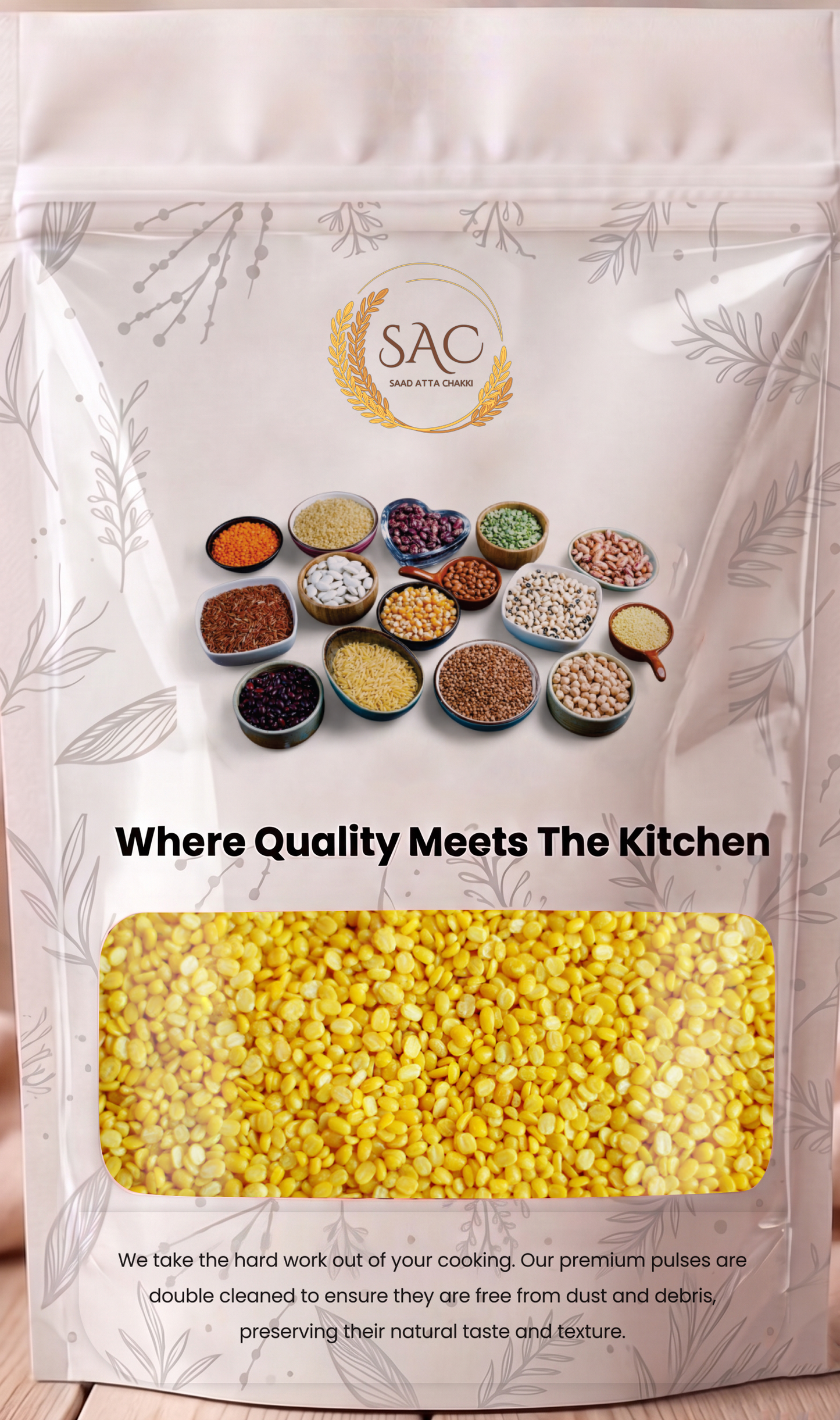 Split Green Gram Washed / دال مُونگ دُھلی / Daal Moong Washed