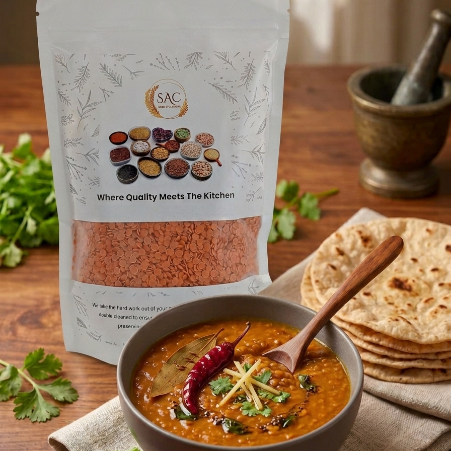 Red lentils Washed / دال مسور / Daal Masoor