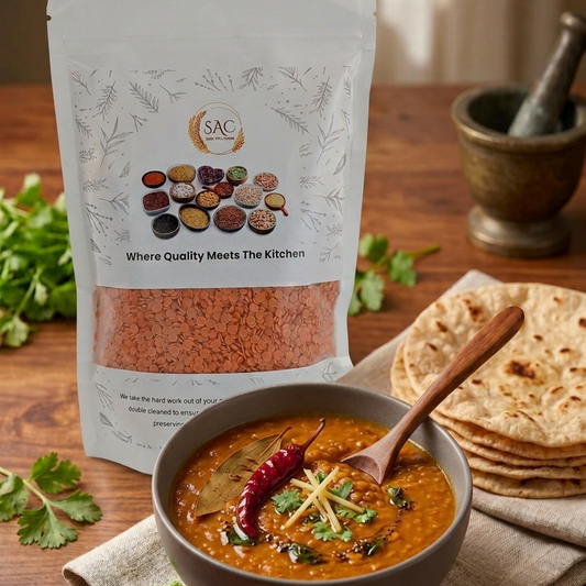 Red lentils Washed / دال مسور / Daal Masoor