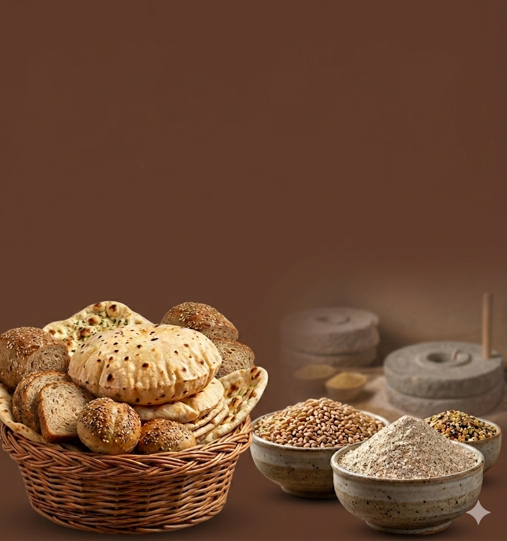Multi Grain Atta / Flour (ملٹی گرین آٹا) / - Made with 6 Natural Ingredients