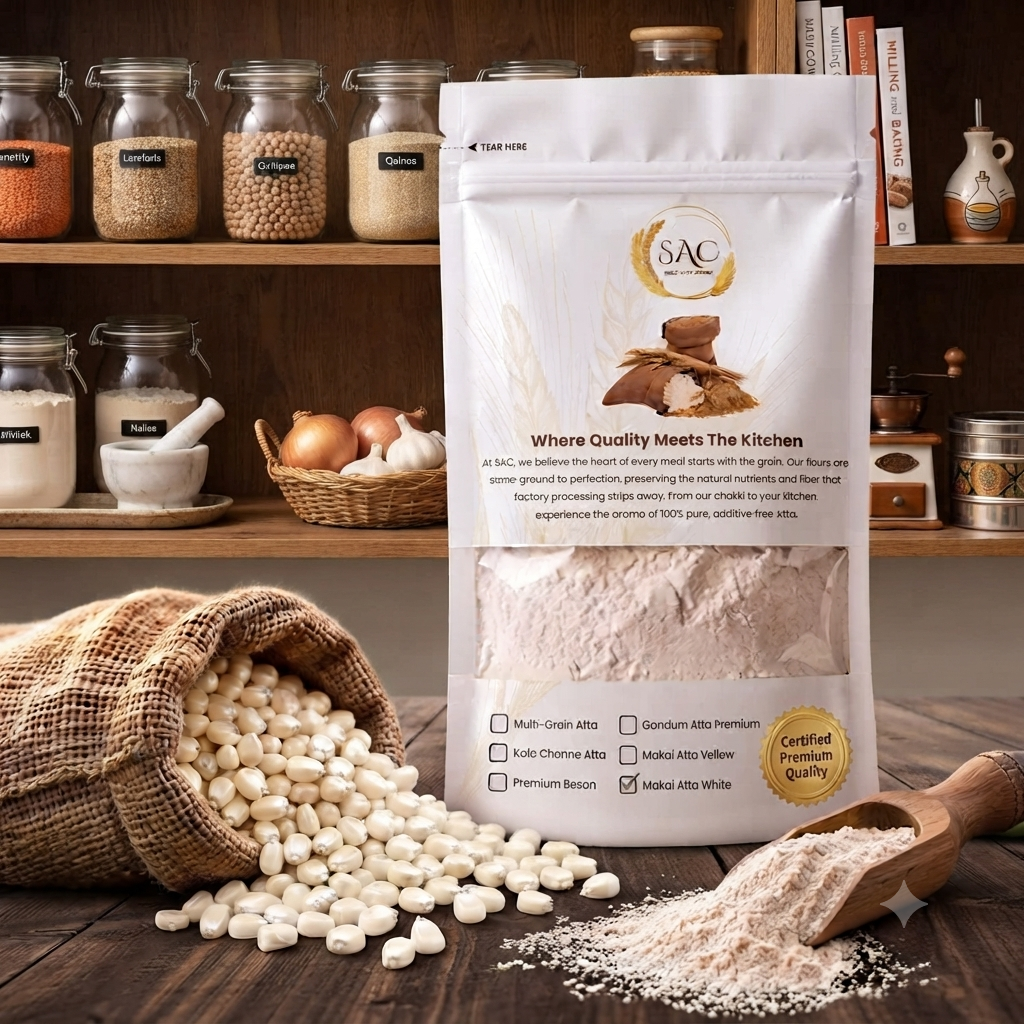 White Corn Flour / سفید مکئی کا آٹا / Safaid Makkai Ka Atta