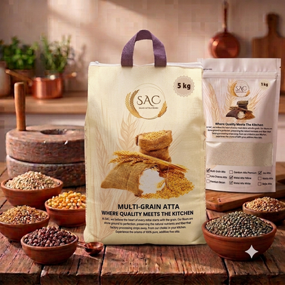 Multi Grain Atta / Flour (ملٹی گرین آٹا) / - Made with 6 Natural Ingredients