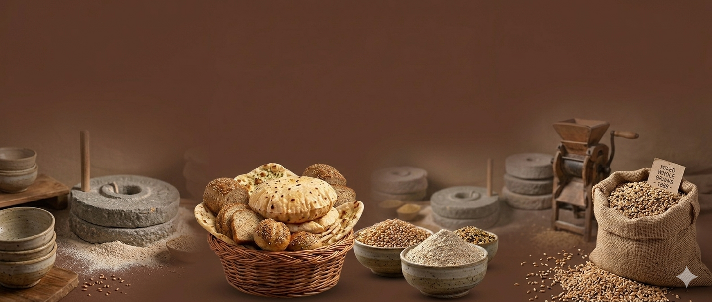 Multi Grain Atta / Flour (ملٹی گرین آٹا) / - Made with 6 Natural Ingredients