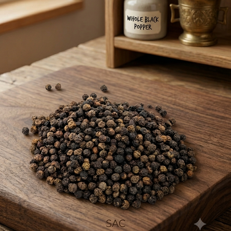 Whole Black Pepper - (کالی مرچ ثابت) Kali Mirch Sabit