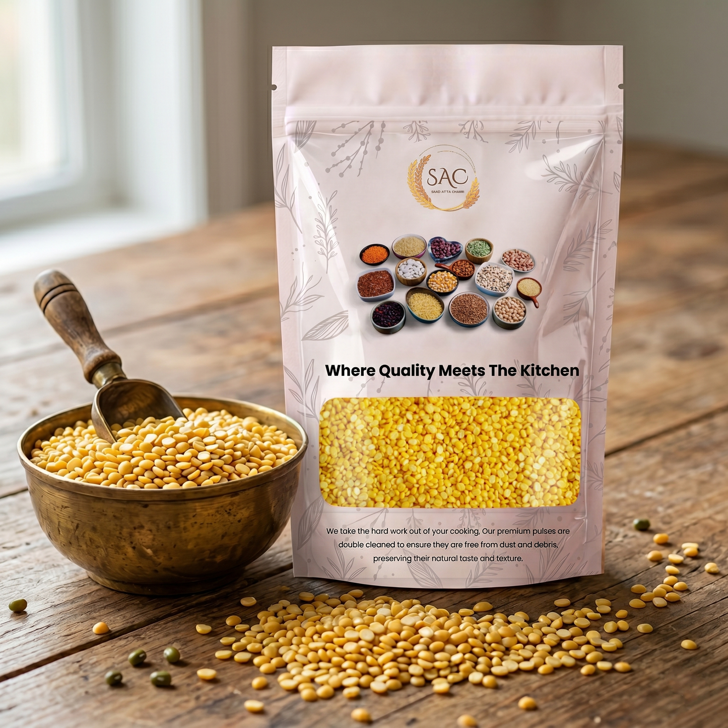 Split Green Gram Washed / دال مُونگ دُھلی / Daal Moong Washed