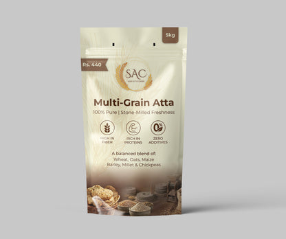 Multi Grain Atta / Flour (ملٹی گرین آٹا) / - Made with 6 Natural Ingredients