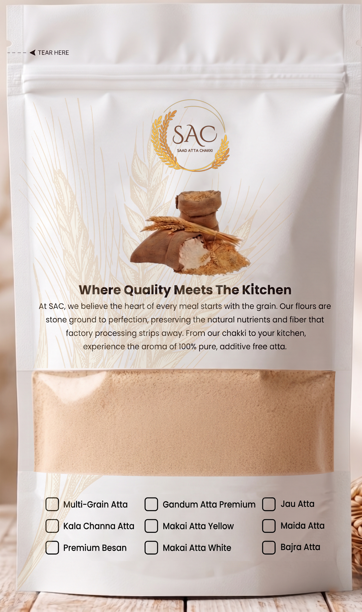 Multi Grain Atta / Flour (ملٹی گرین آٹا) / - Made with 6 Natural Ingredients