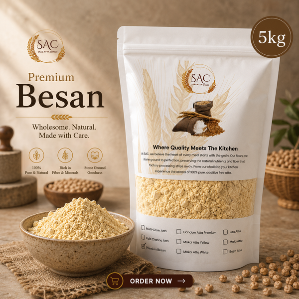 Gram flour / Chickpea flour / بیسن  / Premium Besan Atta