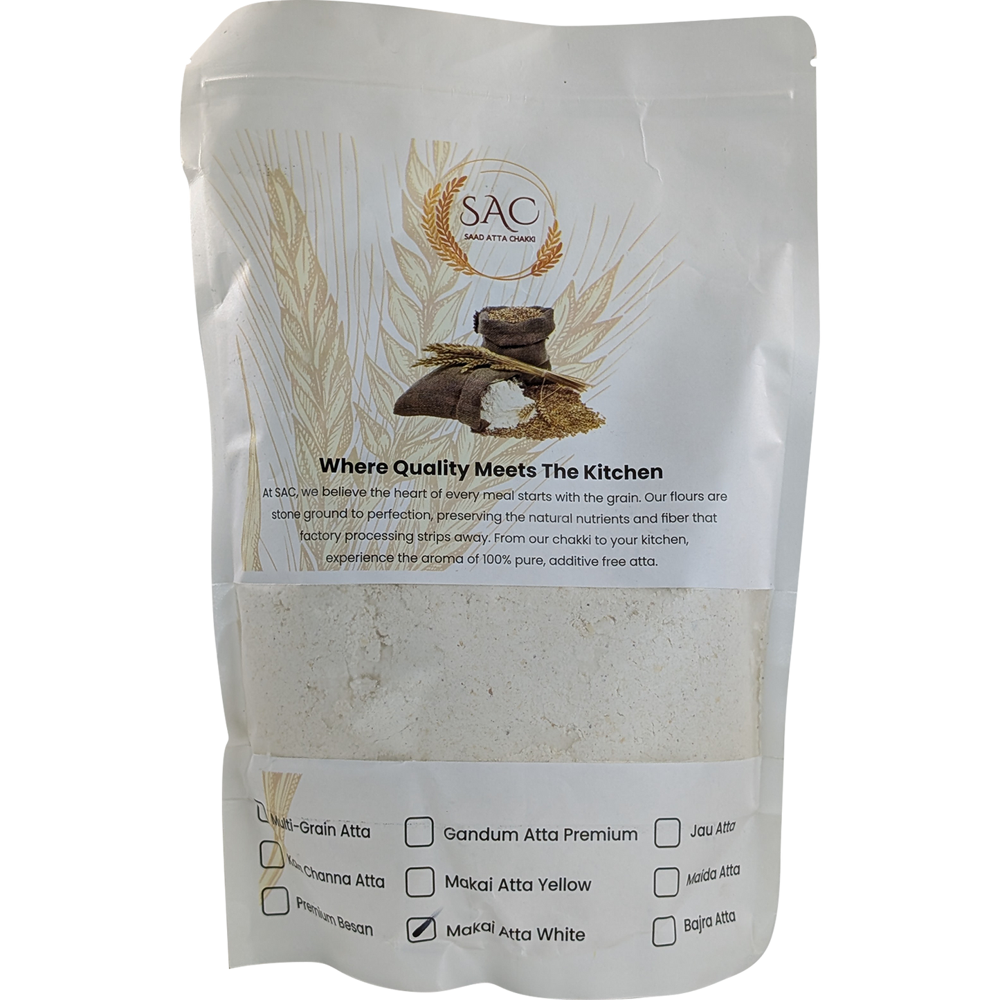 White Corn Flour / سفید مکئی کا آٹا / Safaid Makkai Ka Atta
