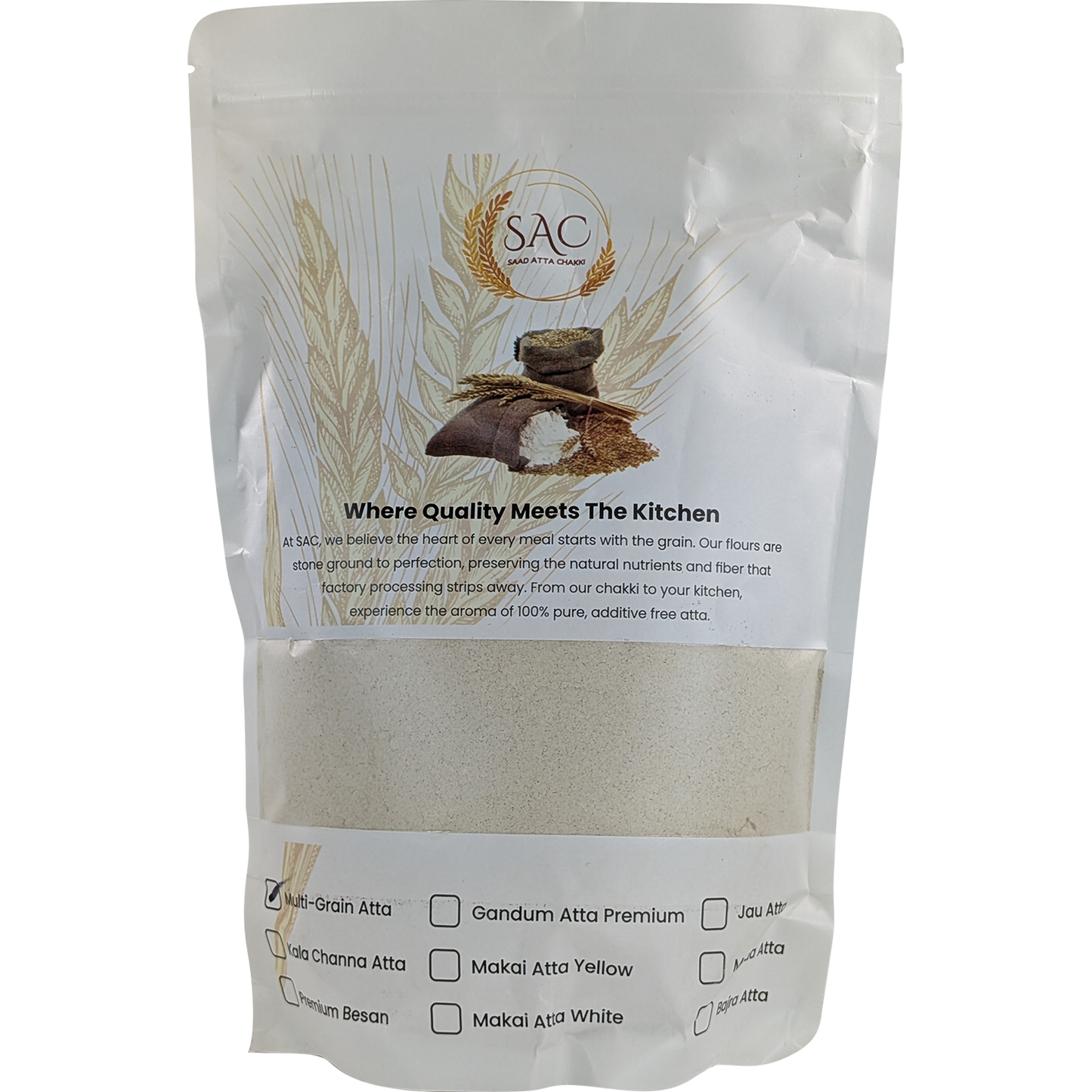 Multi Grain Atta / Flour (ملٹی گرین آٹا) / - Made with 6 Natural Ingredients